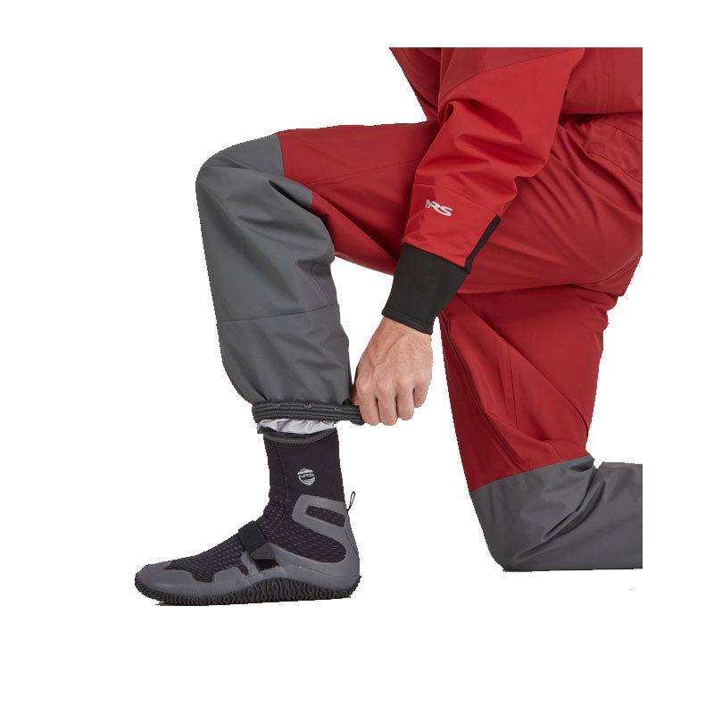 NRS Mens Explorer Semi-Dry Suit - Red