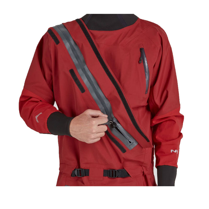 NRS Mens Explorer Semi-Dry Suit - Red