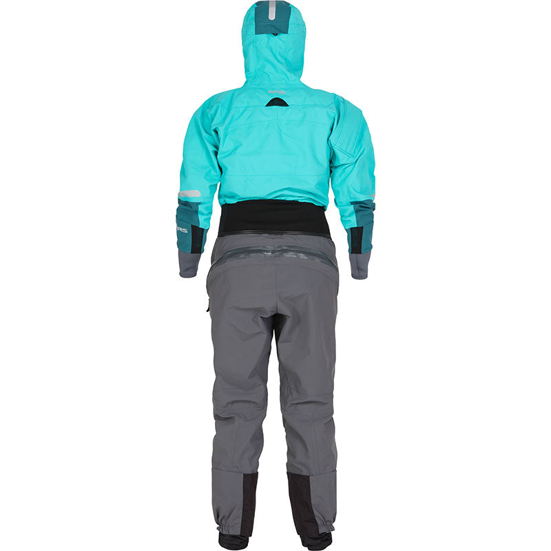 NRS Womens Navigator GORE-TEX Pro Semi-Dry Suit - Aqua