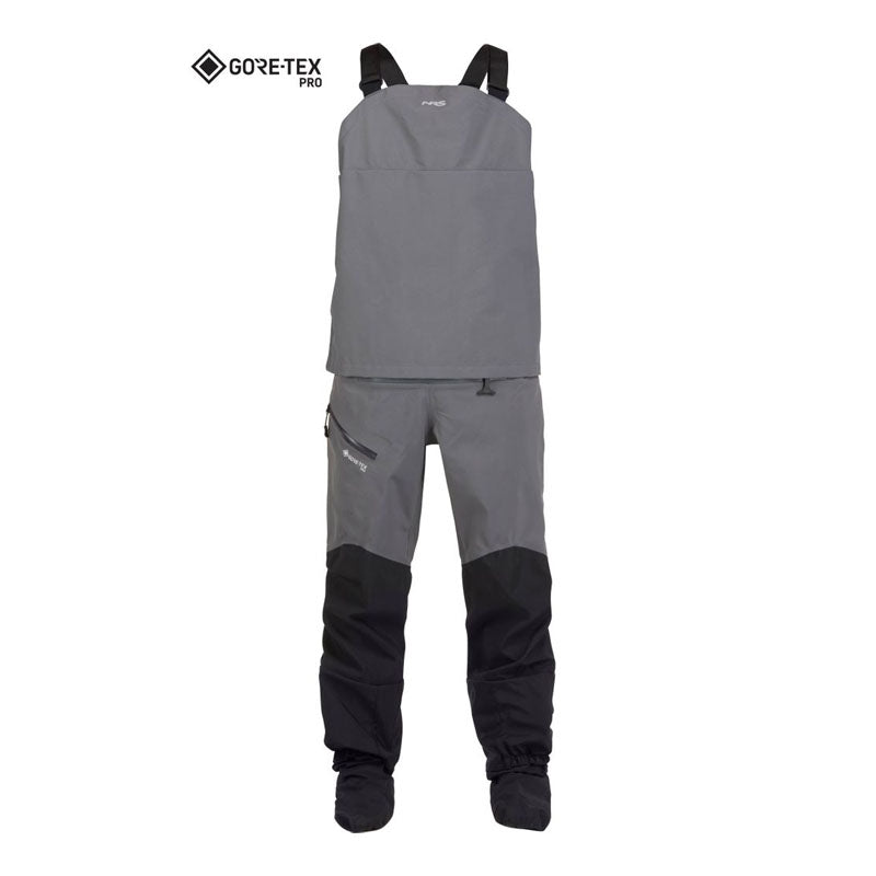 NRS Mens Recoil Gore-Tex Pro Dry Bib - Grey