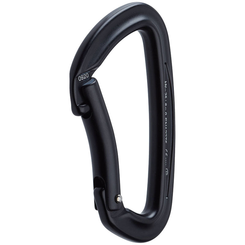 NRS Sliq Bent Gate Karabiner - Black