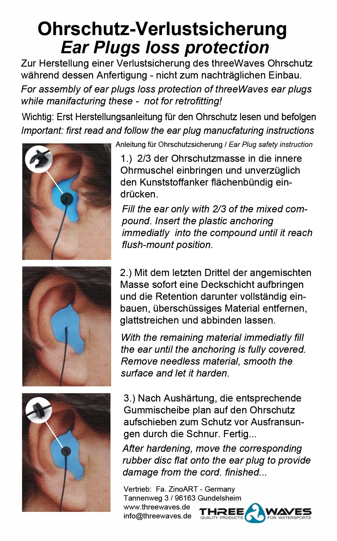 Three Waves Custom Mould Ear Plugs