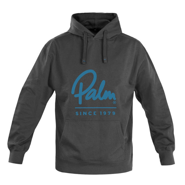 Palm Script Hoodie - Jet Grey