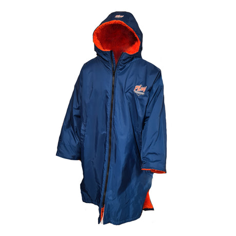 Playboater Waterproof Robe - Navy/Orange