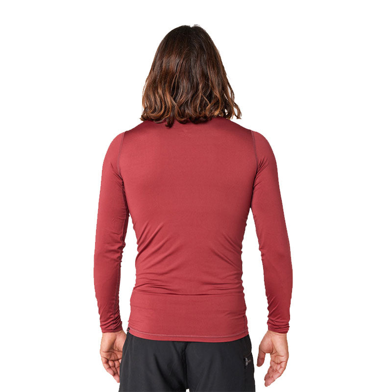 Ripcurl Corps L/S Rash Vest Mens - Maroon