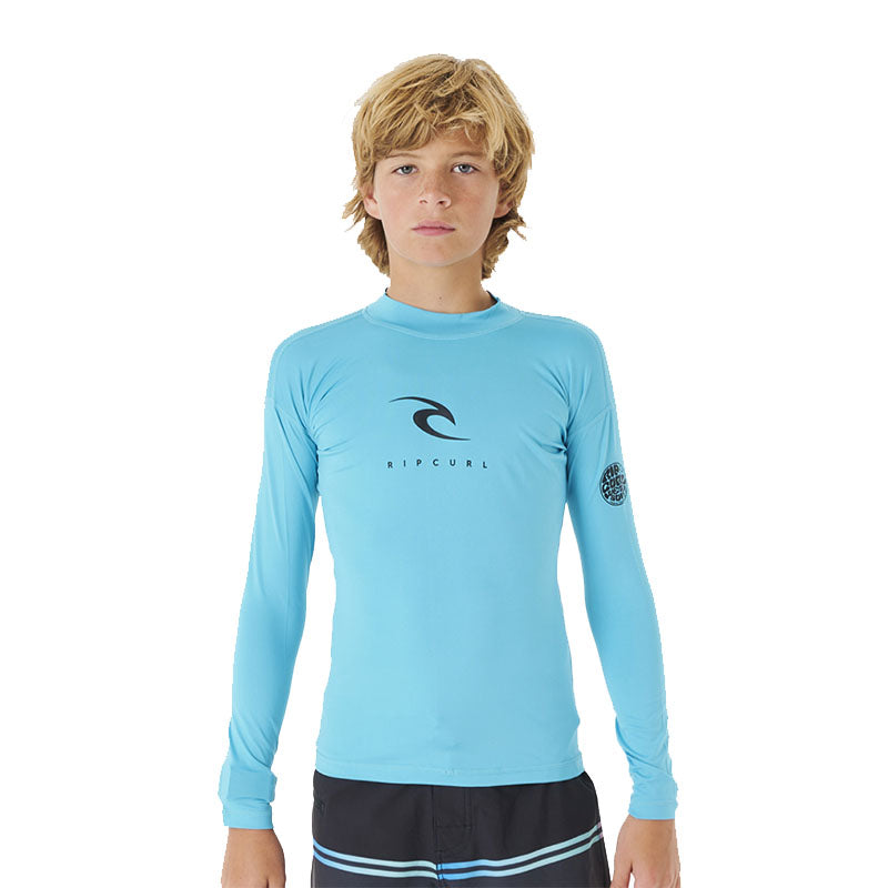 Ripcurl Corps L/S Rash Vest Junior - Blue