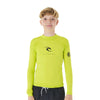 Ripcurl Corps L/S Rash Vest Junior - Lime