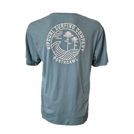 Ripcurl Destination T-Shirt Porthcawl - Custom Dusty Blue 