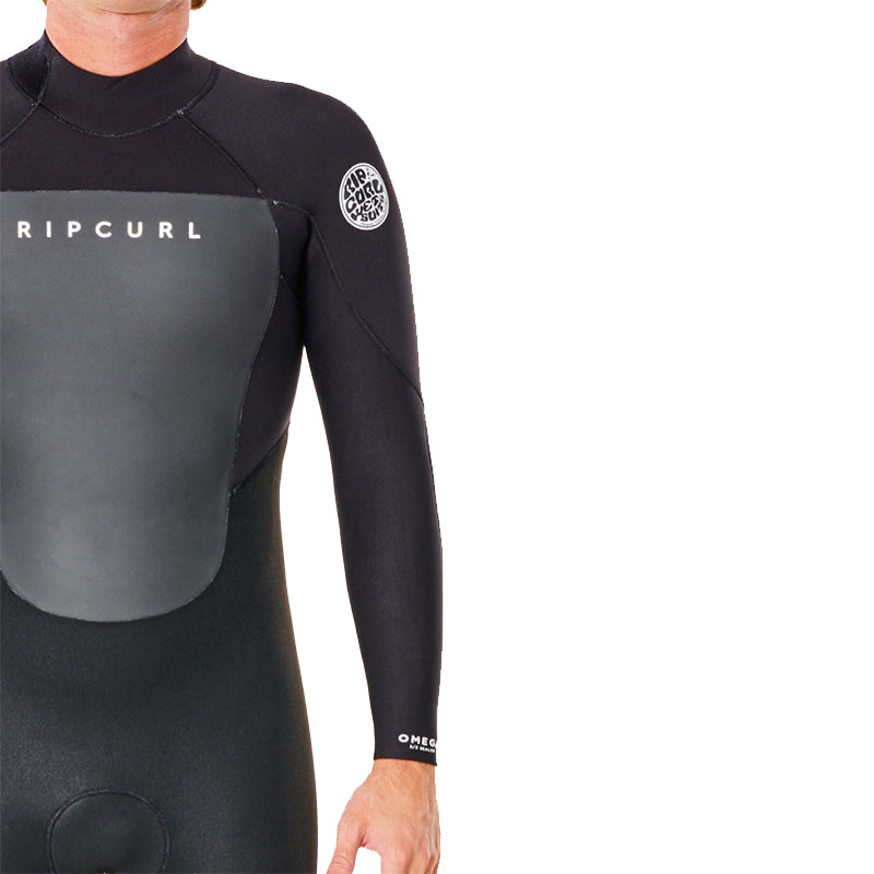 Ripcurl Omega 3/2 E-Stitch Back Zip Wetsuit - Black