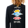 Ripcurl Search Icon Long Sleeve Tee - Black