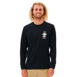 Ripcurl Search Icon Long Sleeve Tee - Black