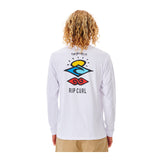 Ripcurl Search Icon Long Sleeve Tee - White