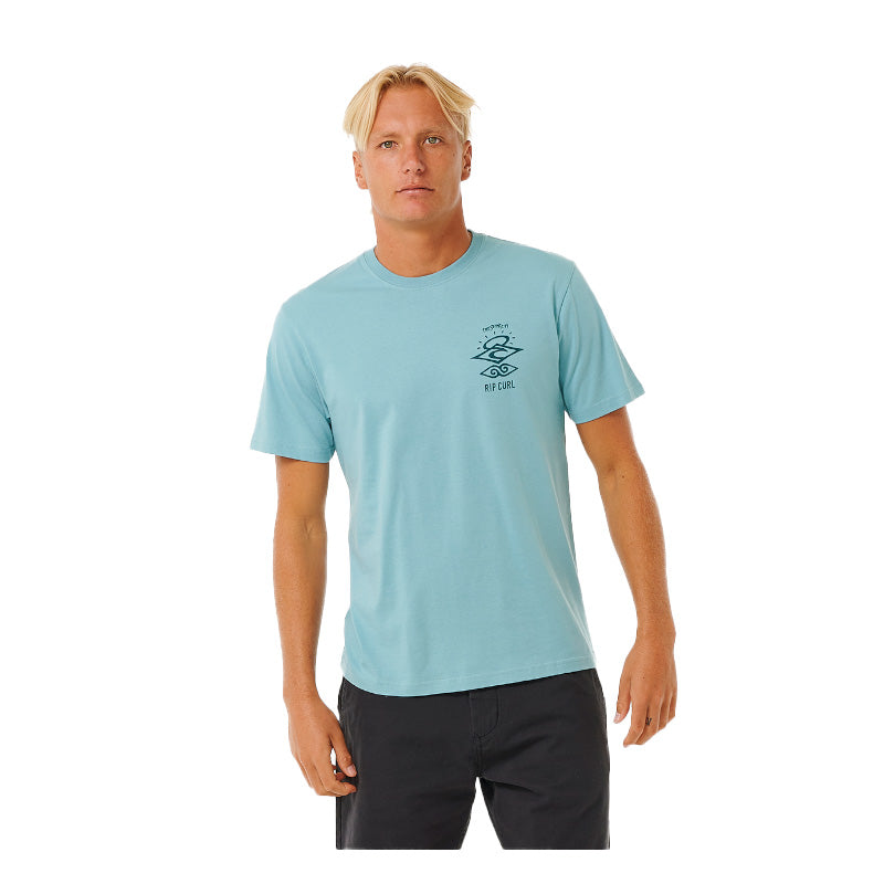 Ripcurl Search Icon Tee - Dusty Blue