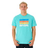 Ripcurl Surf Revival Waving Tee - Aqua