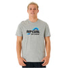 Ripcurl Surf Revival Waving Tee - Grey Marle