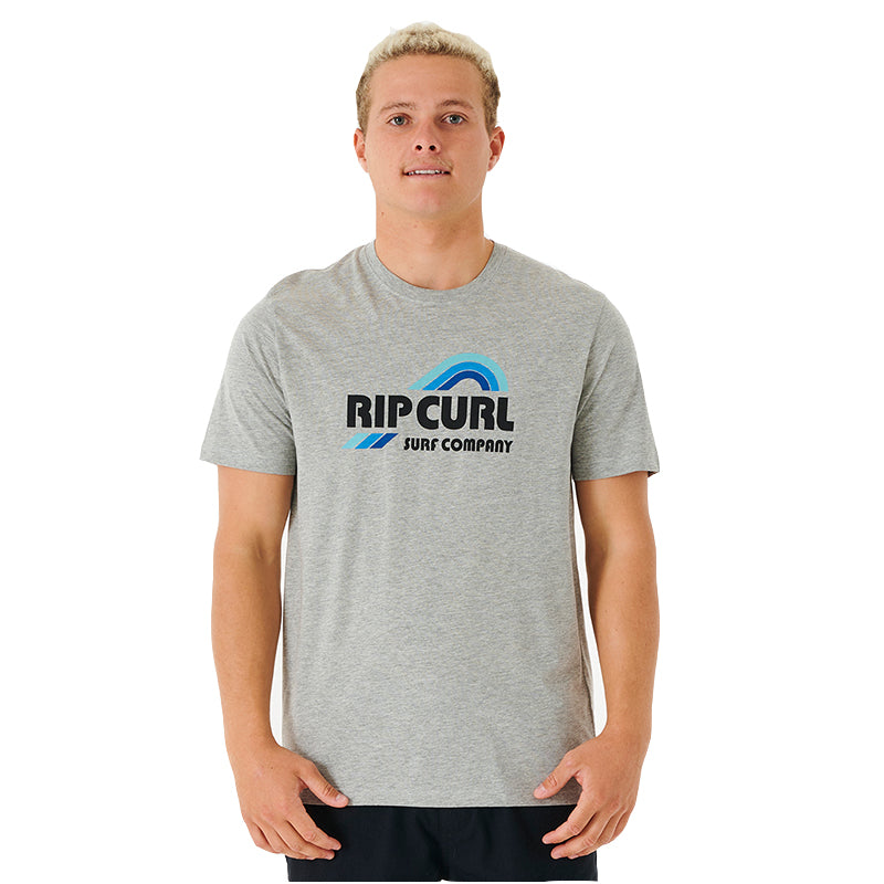 Ripcurl Surf Revival Waving Tee - Grey Marle