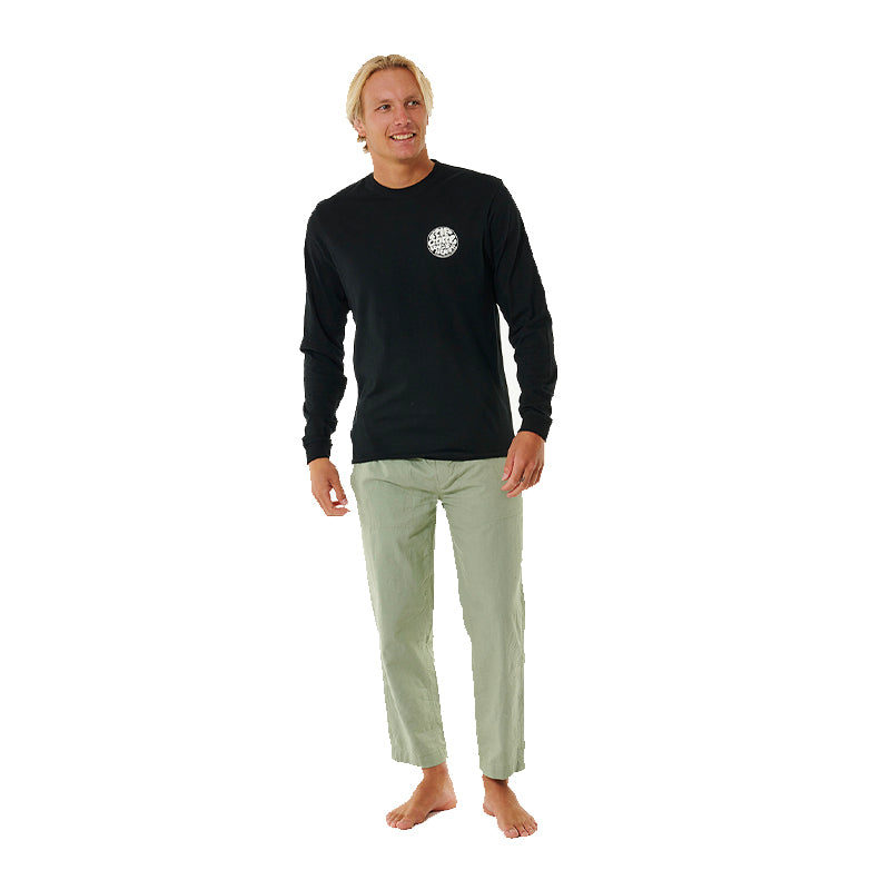 Ripcurl Wetsuit Icon Long Sleeve Tee - Black