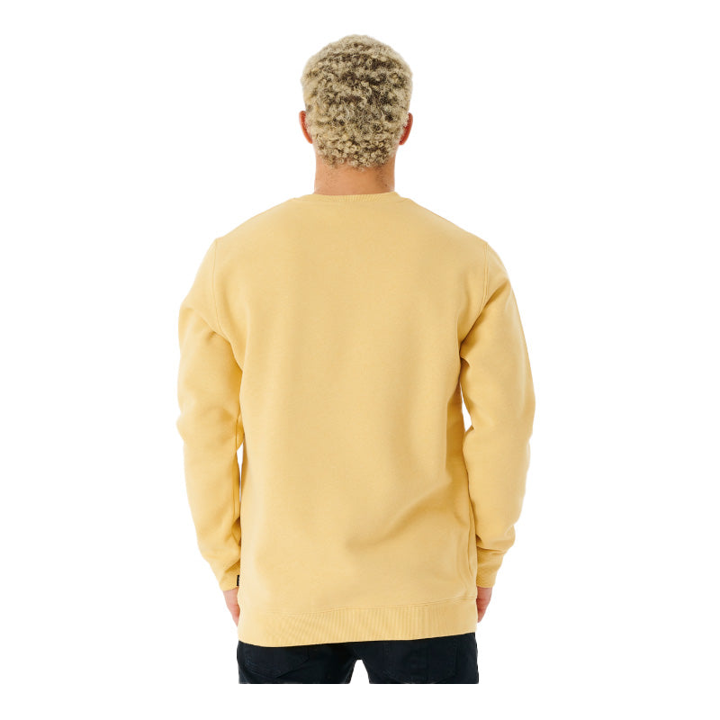 Ripcurl Wetsuit Icon Crew Fleece - Washed Yellow