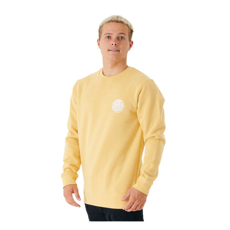 Ripcurl Wetsuit Icon Crew Fleece - Washed Yellow