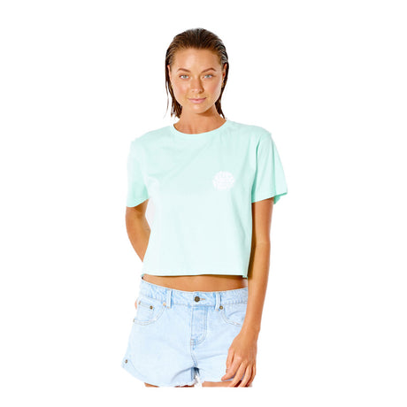 Ripcurl Wettie Icon II Tee - Light Aqua