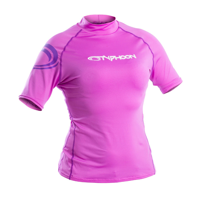 Typhoon Womens Short Sleeve Rashvest - Violet