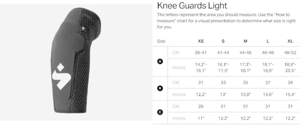 sweet knee guard light