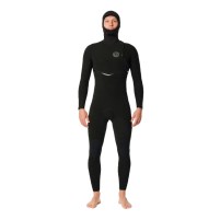 Ripcurl E Bomb 5/4 Hooded Zip Free Wetsuit - Black