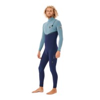 Ripcurl Flashbomb Search 4/3 Zip Free Wetsuit - Mineral Blue